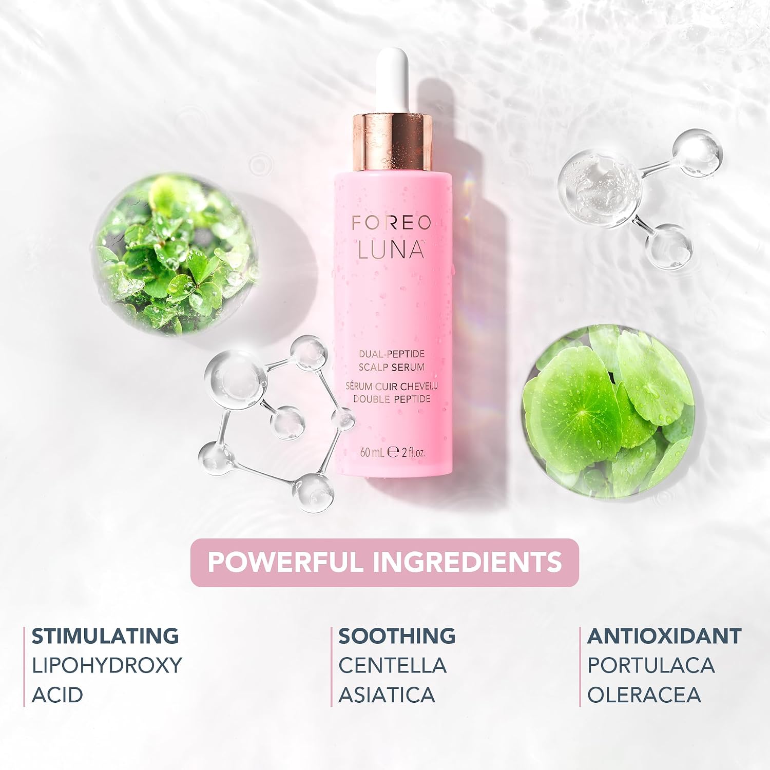 Detalle 2 de FOREO LUNA siero doppio peptide per capelli