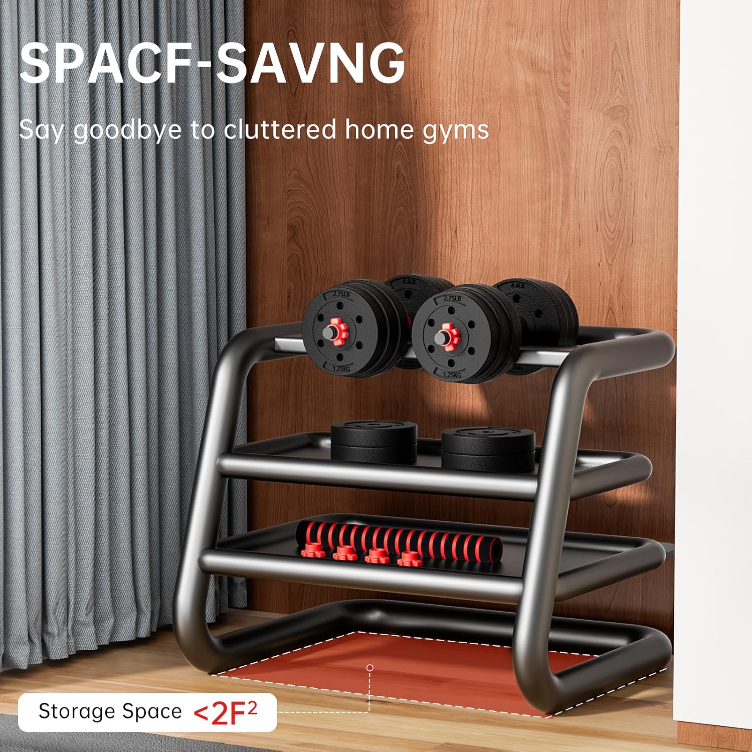 Thumbnail 5 de BCBIG Adjustable Dumbbells for Home Gym ๐๏ธโ