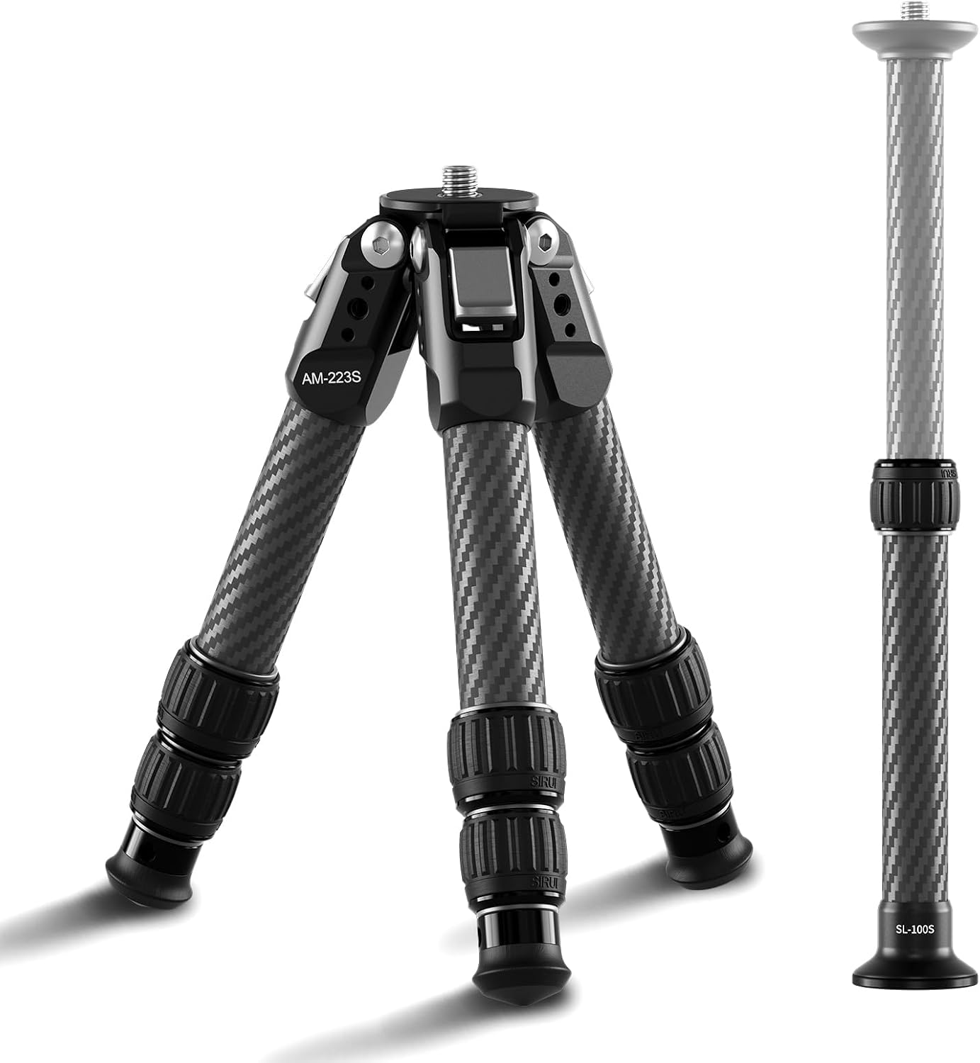 Detalle de SIRUI AM-223S Stativ 66 cm 15 kg