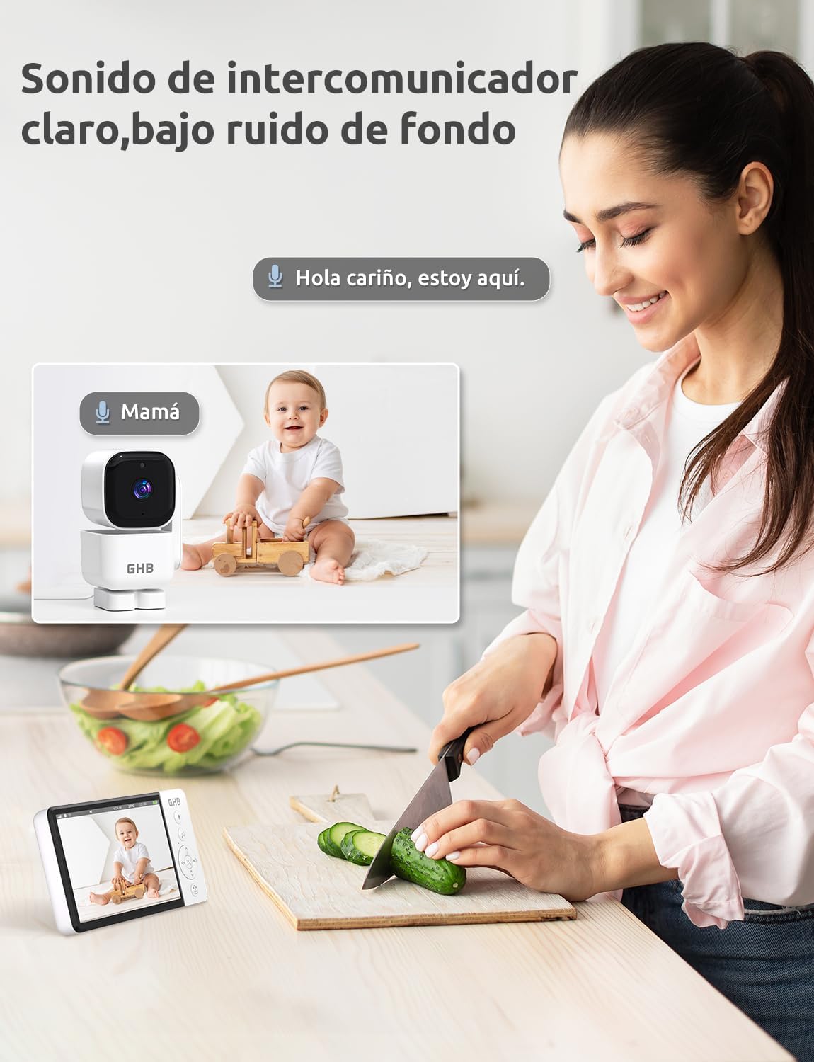 Thumbnail 6 de GHB Camara Vigilancia Bebe 5" 5000mAh