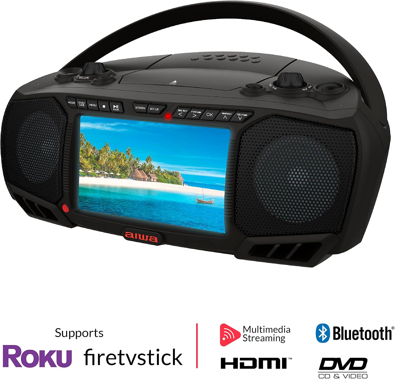 Detalle 2 de Aiwa Portable DVD Player 7" LCD 📀