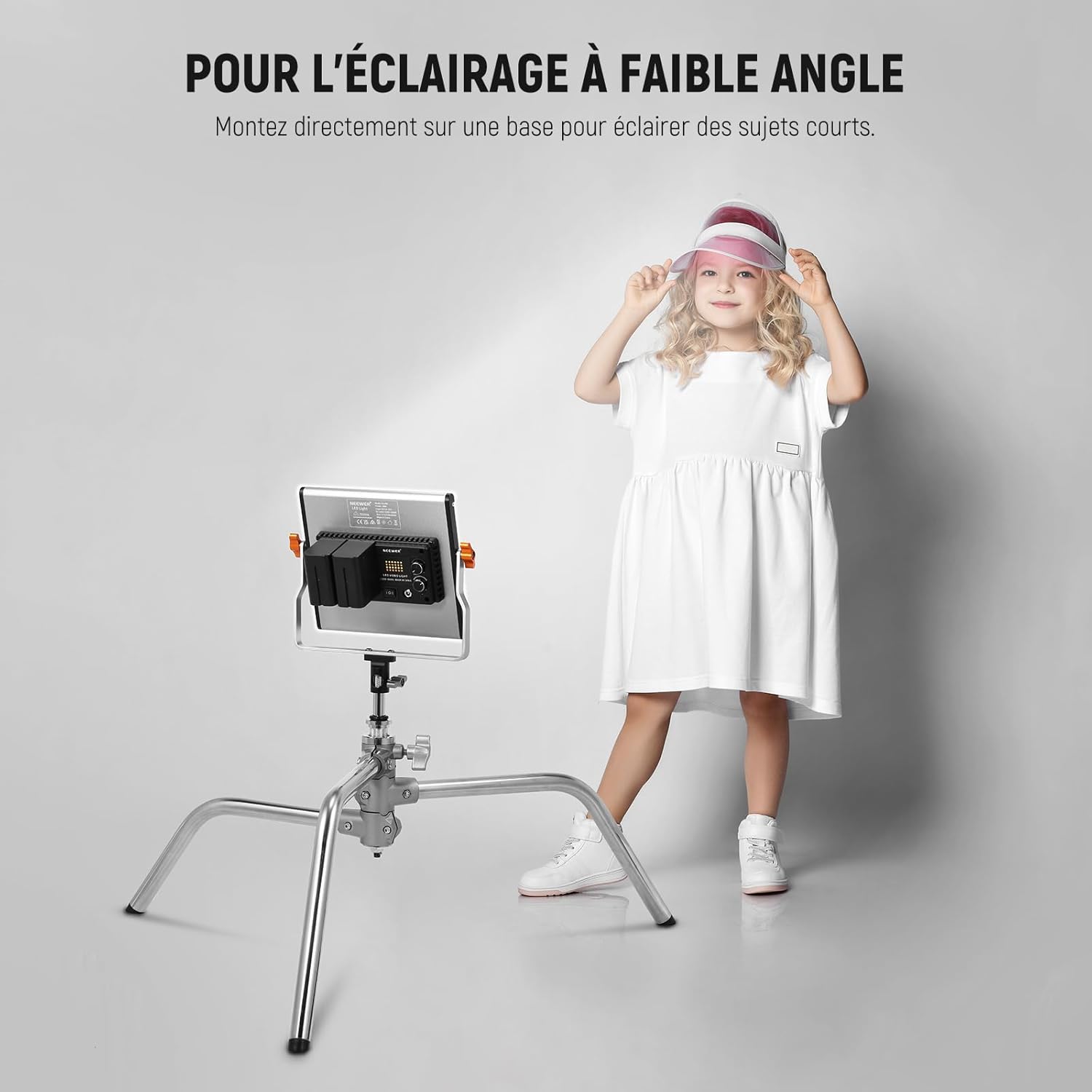 Detalle de NEEWER Adaptateur Junior vers Baby Pin (UA027) : passe de 1-1/8” à 5/8” pour C-stands et supports d’éclairage