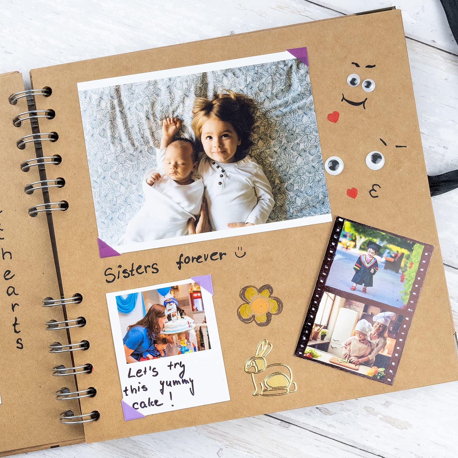 Thumbnail 6 de Bstorify scrapbook photo album, 21 x 21 cm