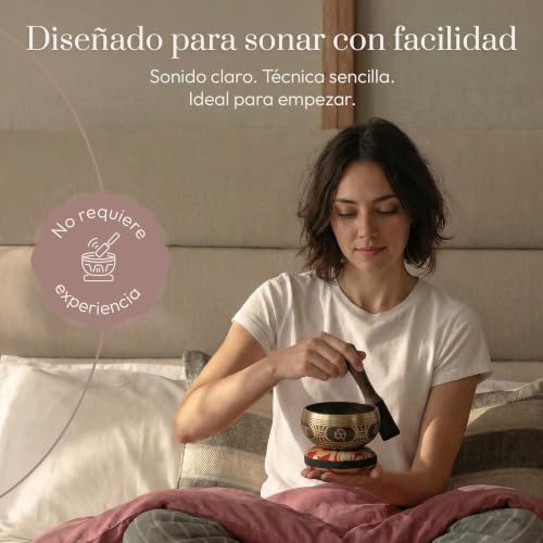 Detalle de Juego de cuencos tibetanos Silent Mind: set completo para meditación y curación sonora