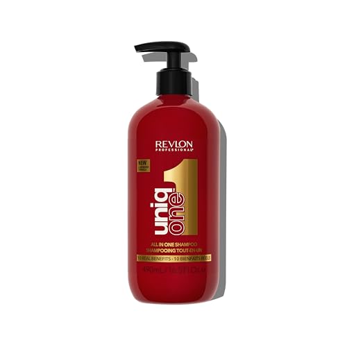 Detalle de Revlon Professional UniqOne 2en1 Shampooing et Après-shampooing Vegan 490 ml – Cheveux nourris et réparés