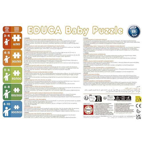 Thumbnail 1 de Educa Baby Puzzles Animales - Set de 5 Puzzles Progresivos 🧩