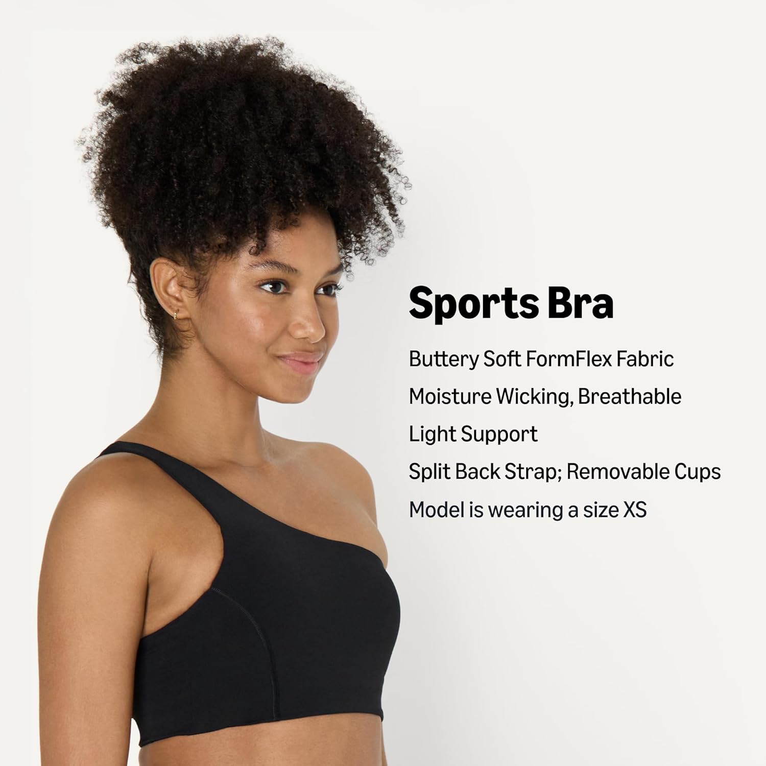 Thumbnail 1 de Amazon Essentials Women's Active FormFlex Buttery Soft Light Support One-Shoulder Strappy Back Sports Bra