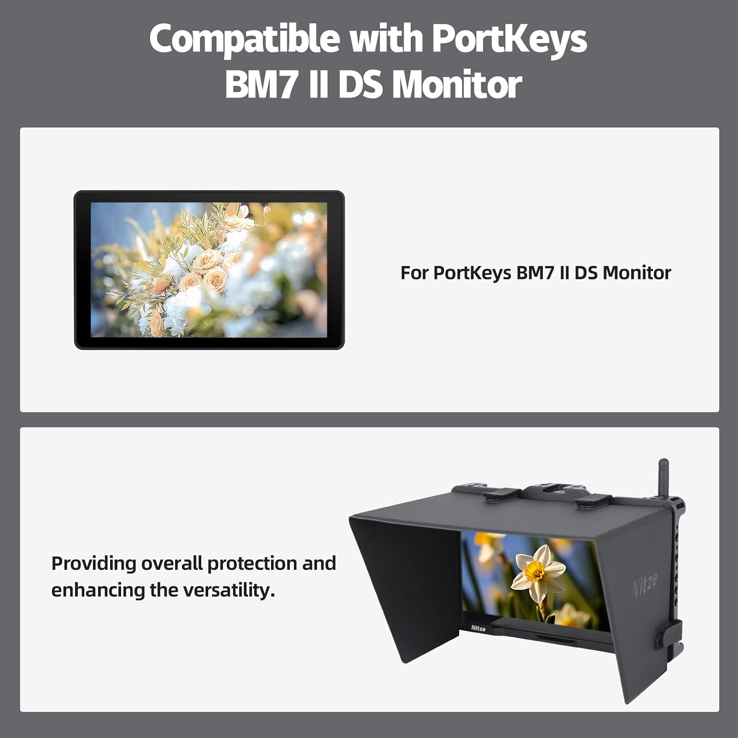 Detalle 2 de Nitze JT-I04B Monitorkäfig für PortKeys BM7 II DS