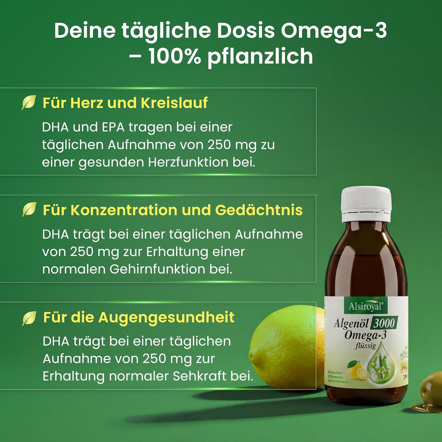Thumbnail 5 de Alsiroyal Algenöl 3000 Omega-3 3000 mg
