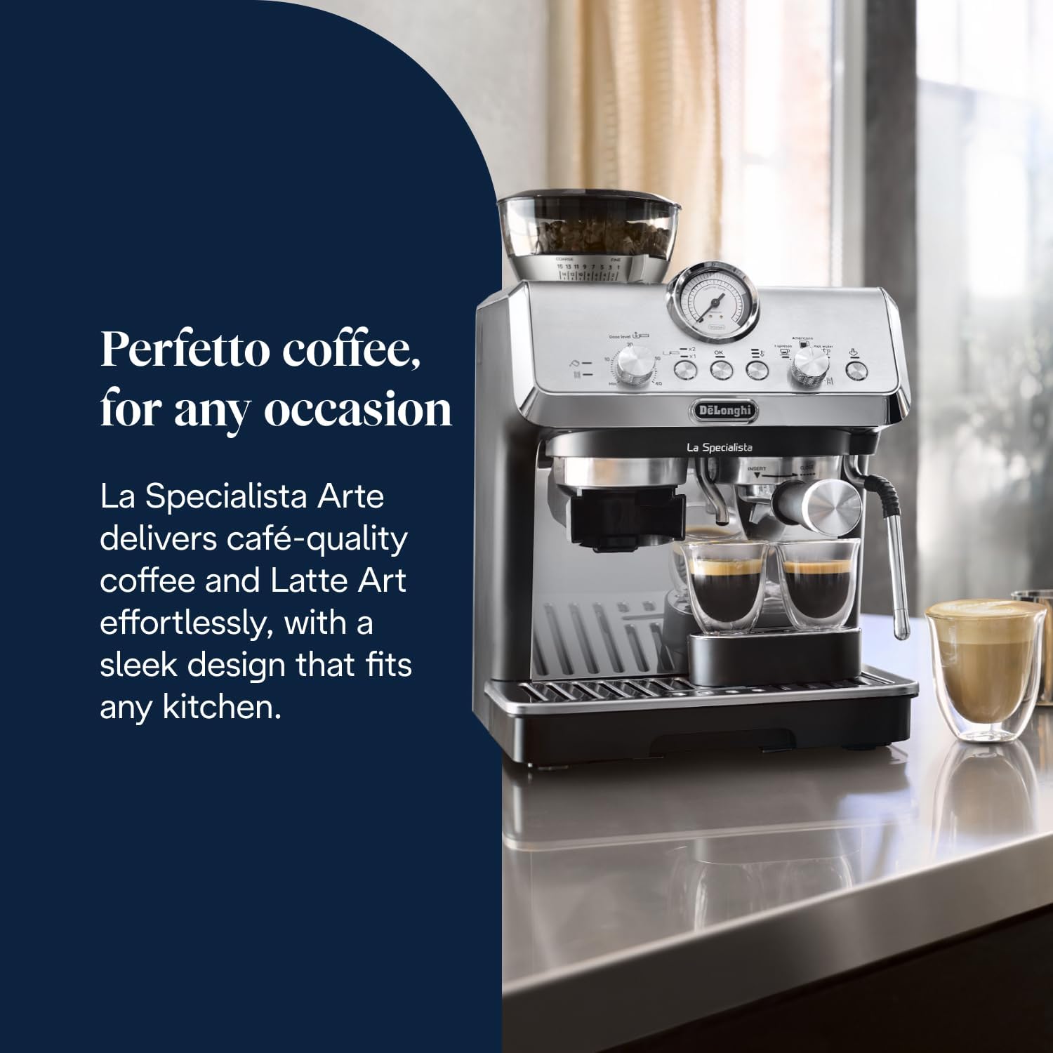 Detalle 2 de De'Longhi La Specialista Metal Barista EC9155.MB 1450W