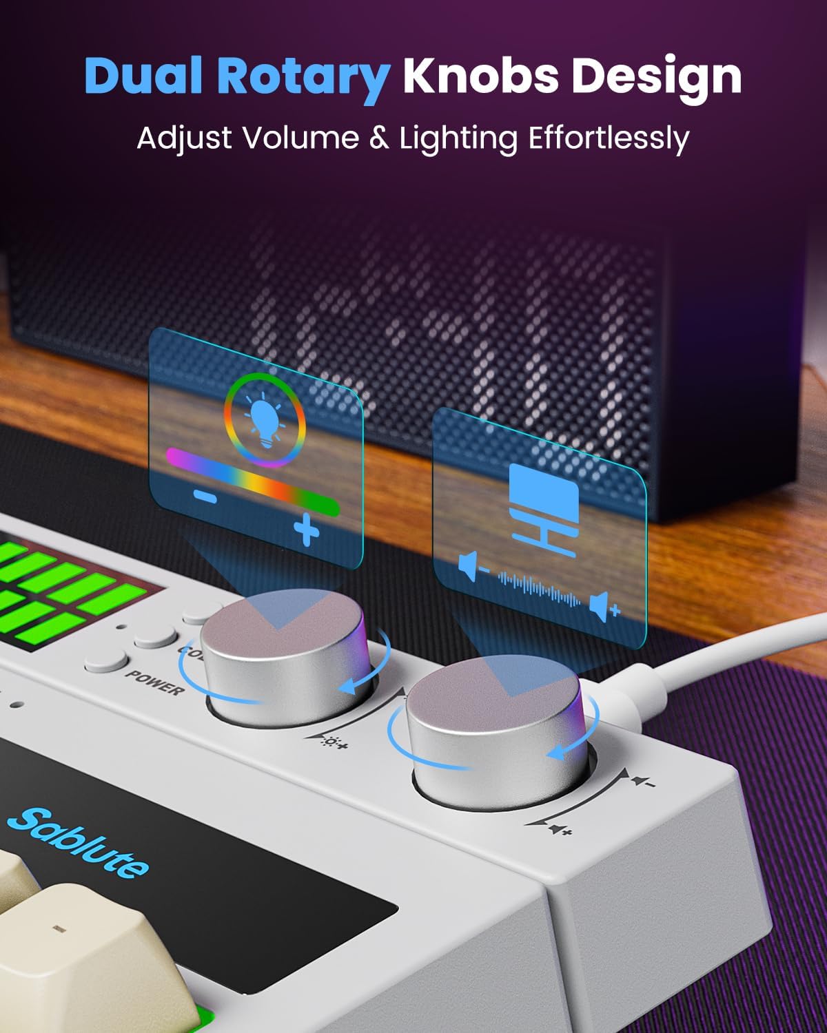 Thumbnail 3 de SABLUTE Gaming Keyboard 94-Key Compact