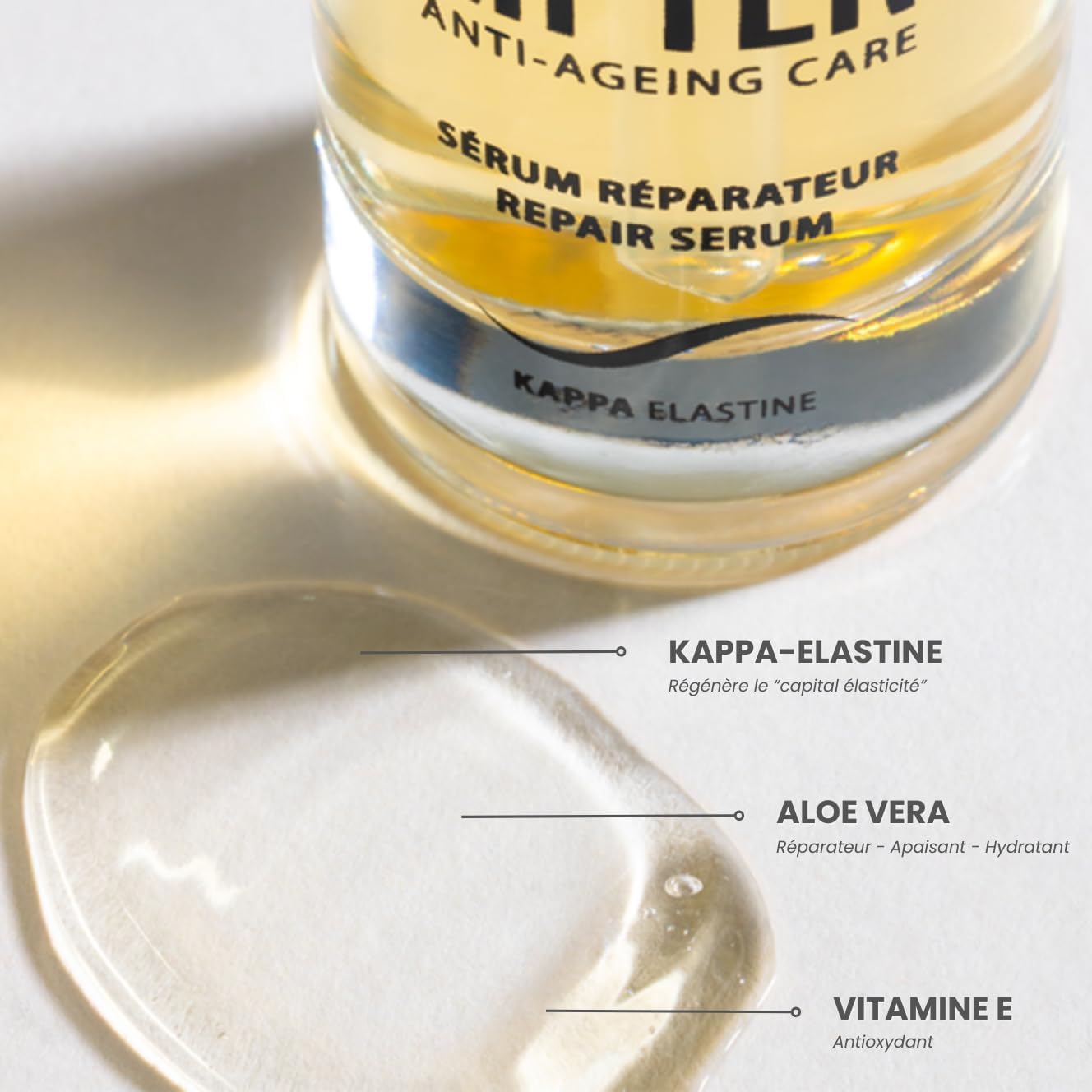 Thumbnail 2 de KDERM K’DERM SCIENTIFIC PARIS Lifter Sérum Gel Réparateur anti-rides à la Kappa-Élastine et Aloe Vera – 30 ml