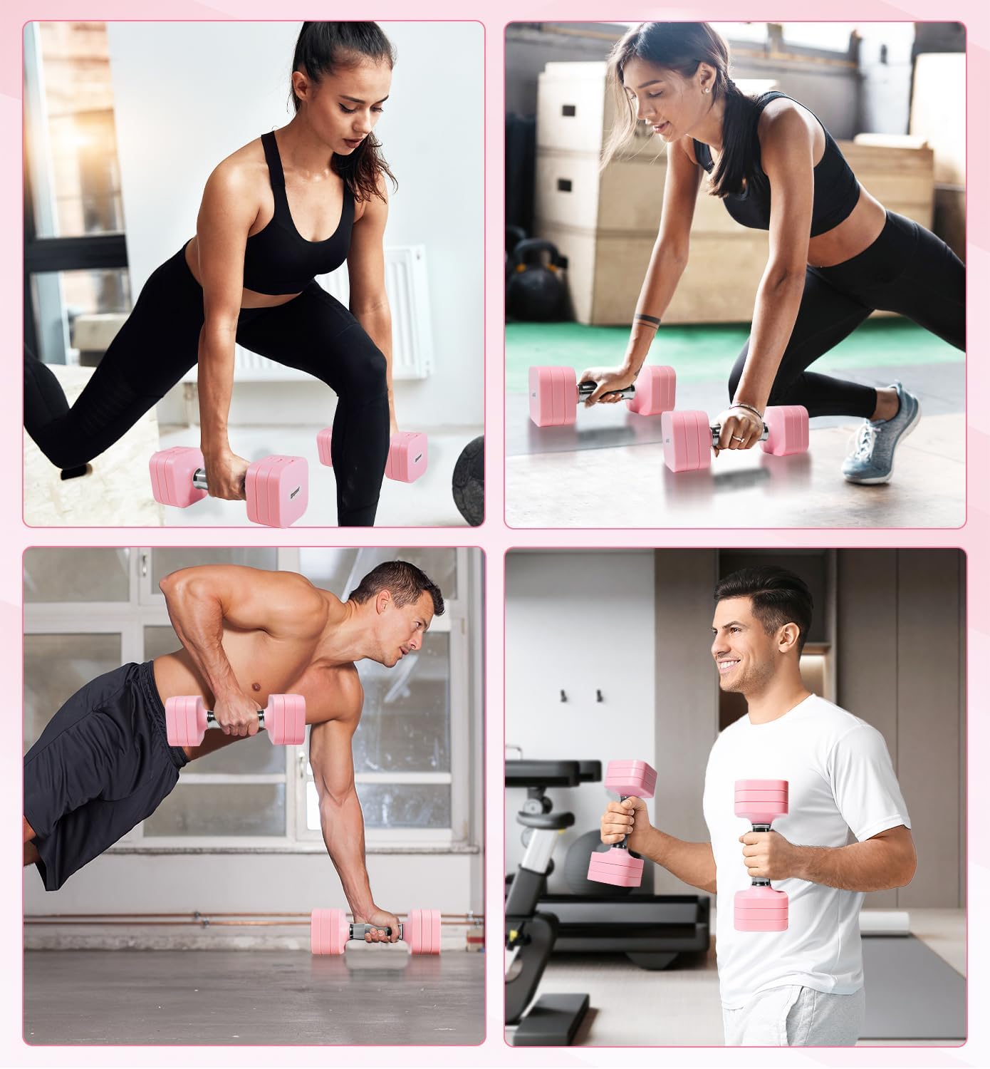 Thumbnail 6 de Adjustable Dumbbell Set 15–50 lb for Home Gym