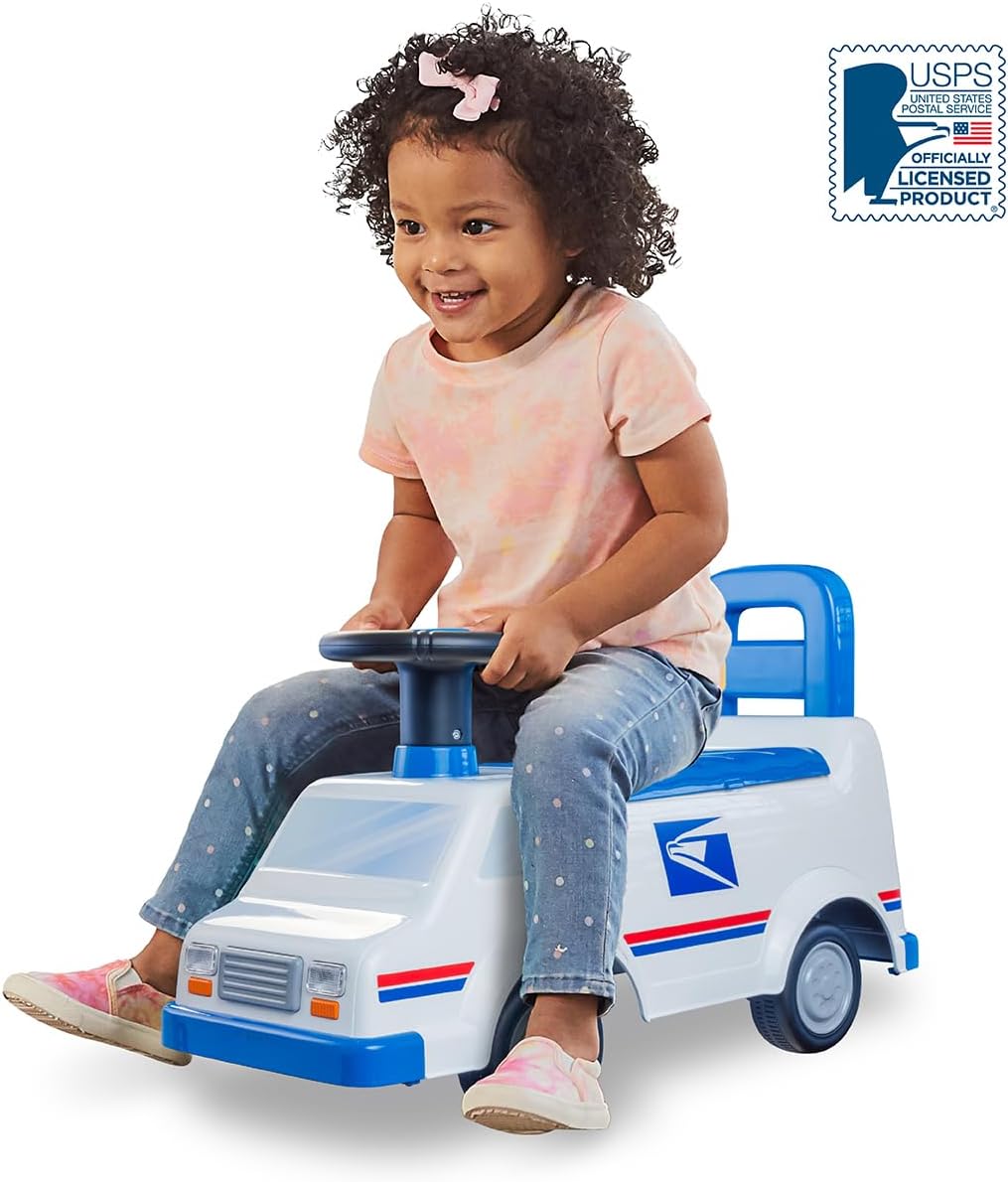 Thumbnail 6 de Waddle USPS Mail Truck Toddler Ride-On: Foot-to-Floor Mail Delivery Fun