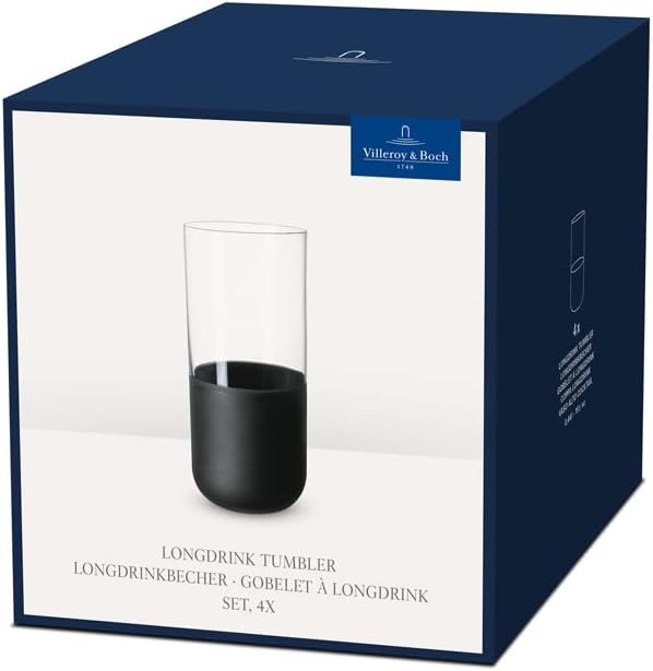 Thumbnail 3 de Villeroy & Boch Manufacture Rock longdrinkglazen, 300 ml, set van 4