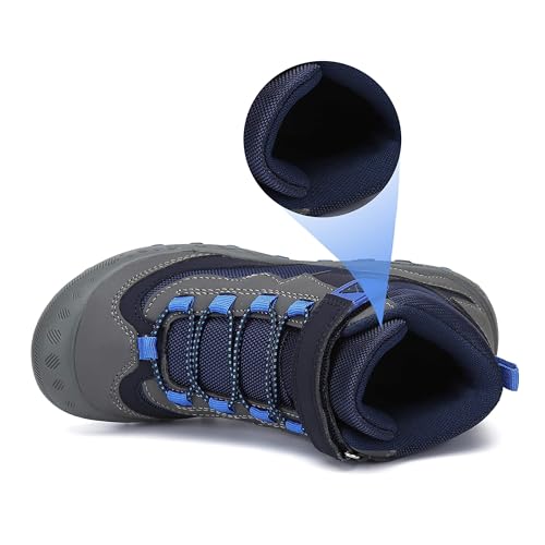 Detalle 1 de Mishansha Kinder-Wanderschuhe 32EU, blau, leicht und rutschfest