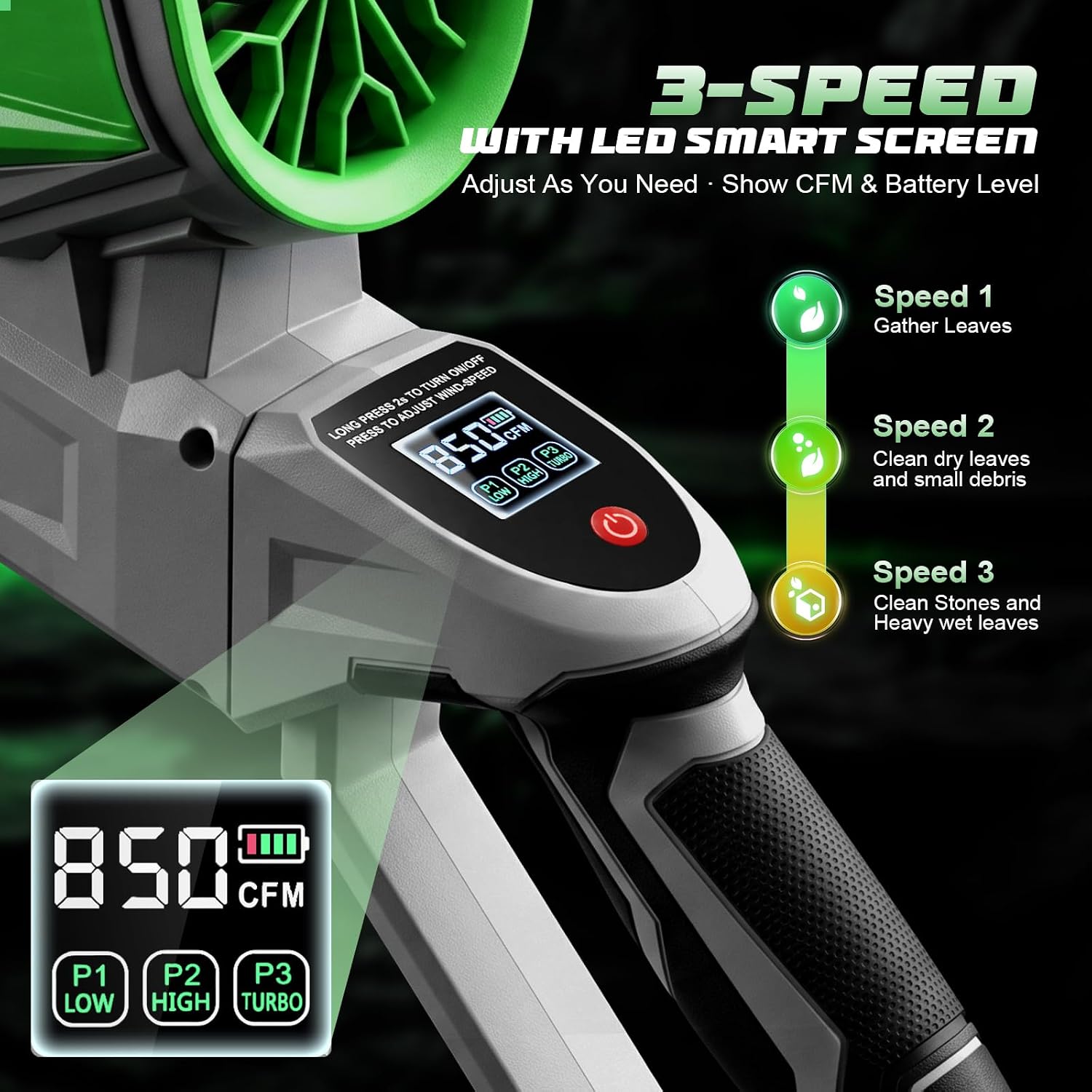 Detalle 2 de Cordless Leaf Blower, 850 CFM
