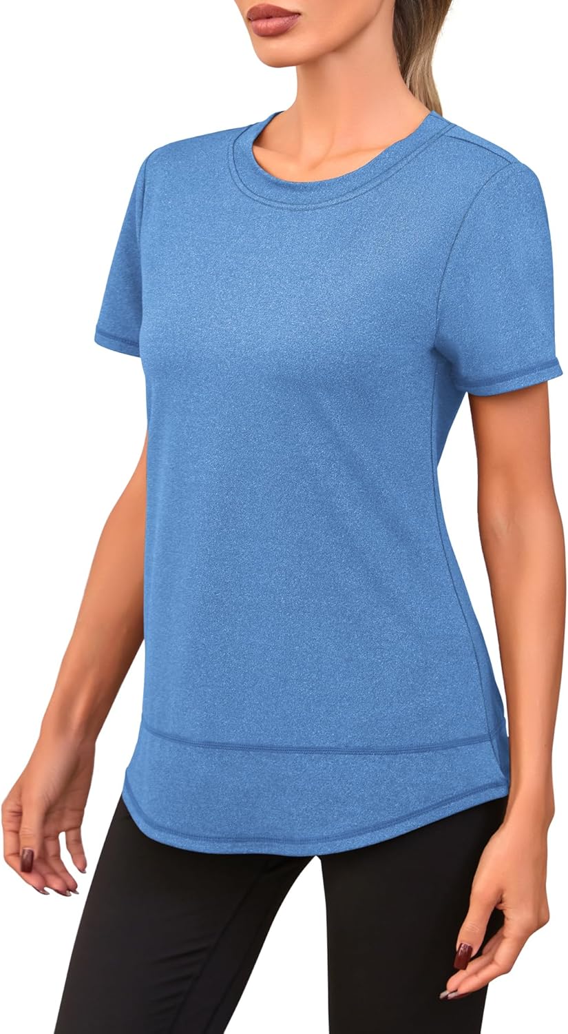 Thumbnail 3 de Memouniva Maglietta Sportiva Donna Slim Fit: t-shirt da palestra versatile e confortevole