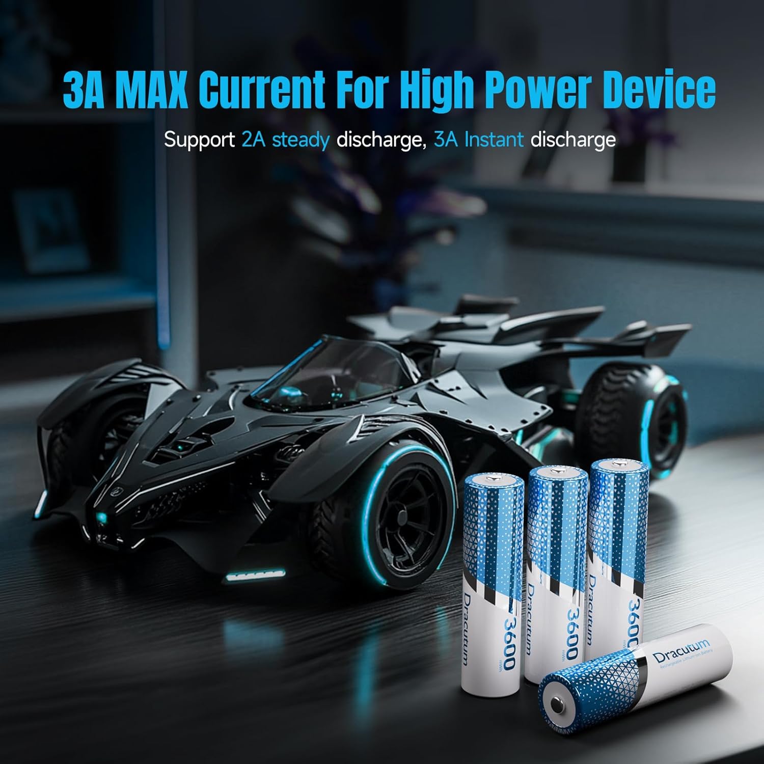 Thumbnail 5 de 3600mWh AA Rechargeable Batteries: 1.5V Li‑ion AA for Blink Outdoor Camera (8 Pack)