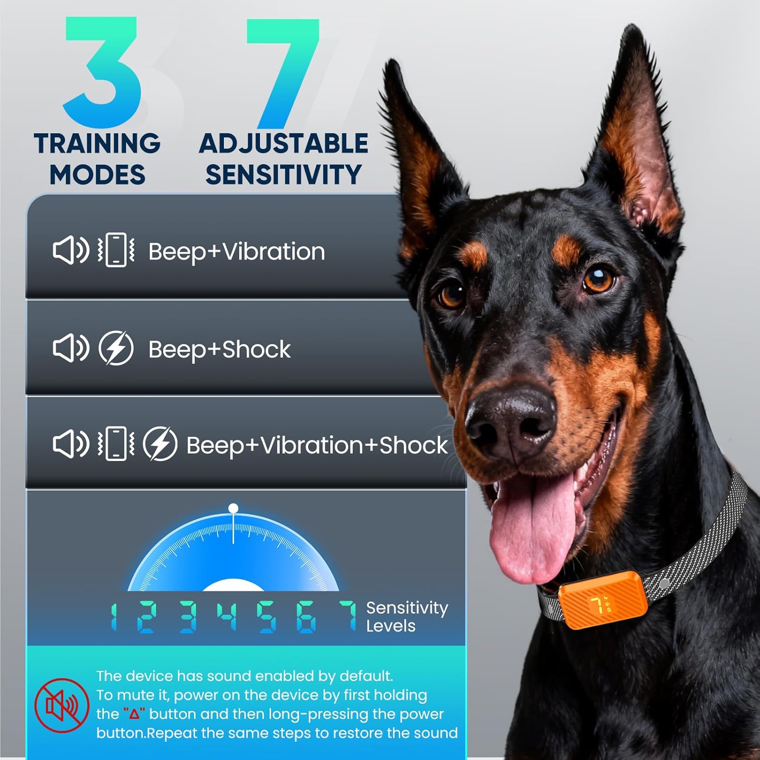Thumbnail 2 de Aotbuloi Rechargeable Bark Collar with 3 Modes