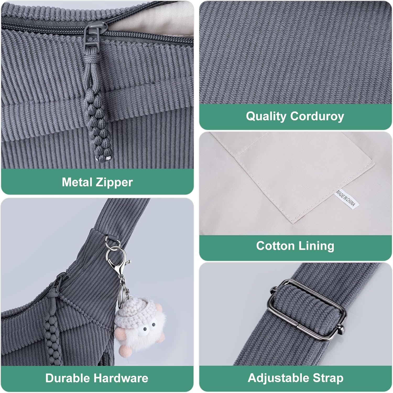 Thumbnail 3 de Captain Blues Umhängetasche Cord 38×28×15 cm