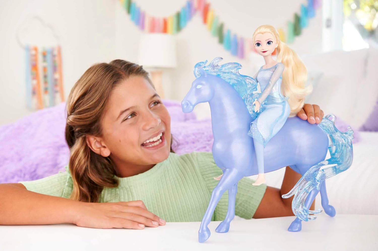 Thumbnail 2 de Coffret Elsa et Nokk - La Reine des Neiges 2 (HLW58) | Poupée Elsa articulée + Cheval d’Eau Nokk