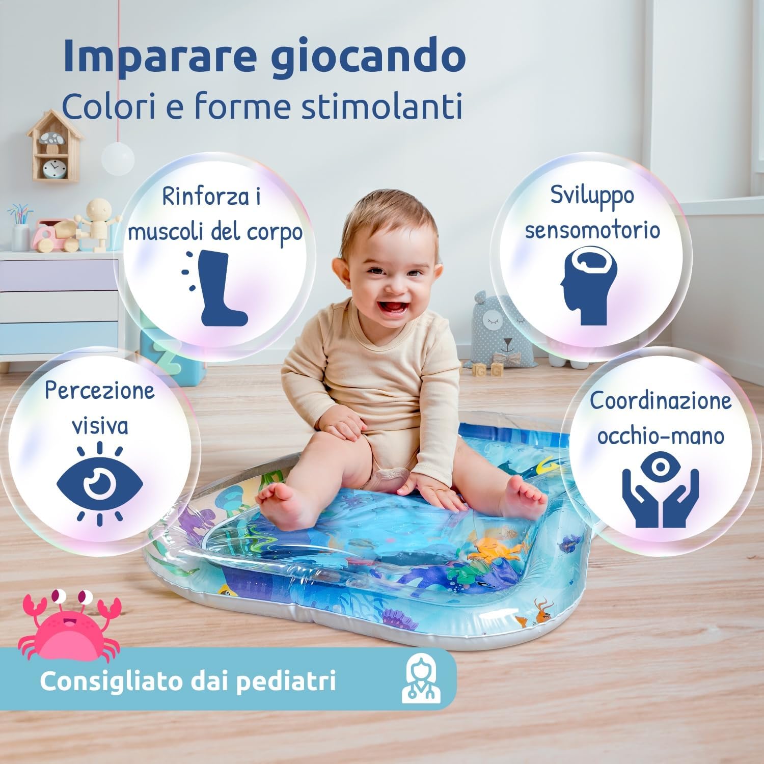 Thumbnail 2 de Mallie Tappeto Acqua Neonati Tummy Time