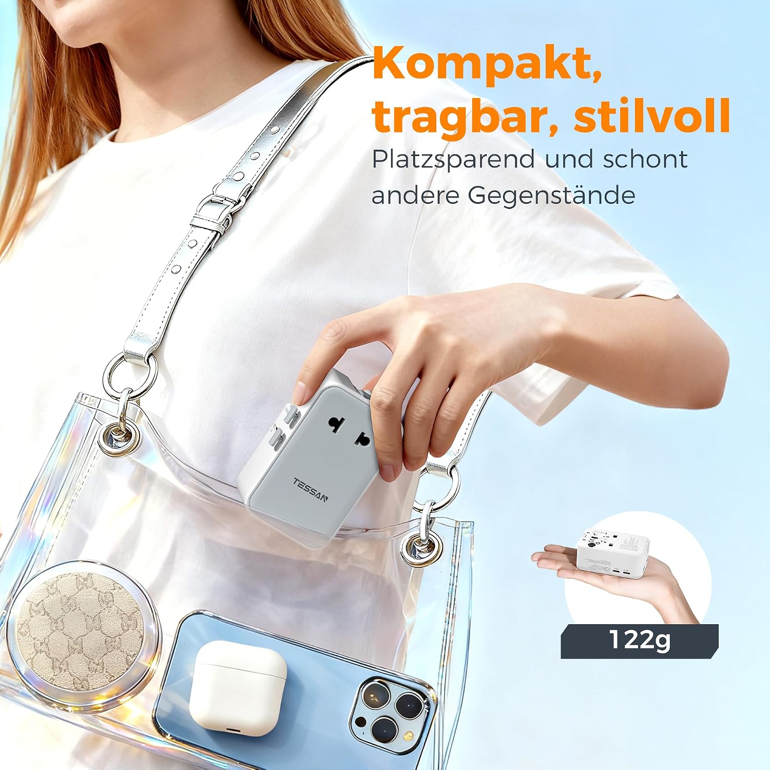 Thumbnail 6 de TESSAN Reiseadapter Weltweit 25 W Universal