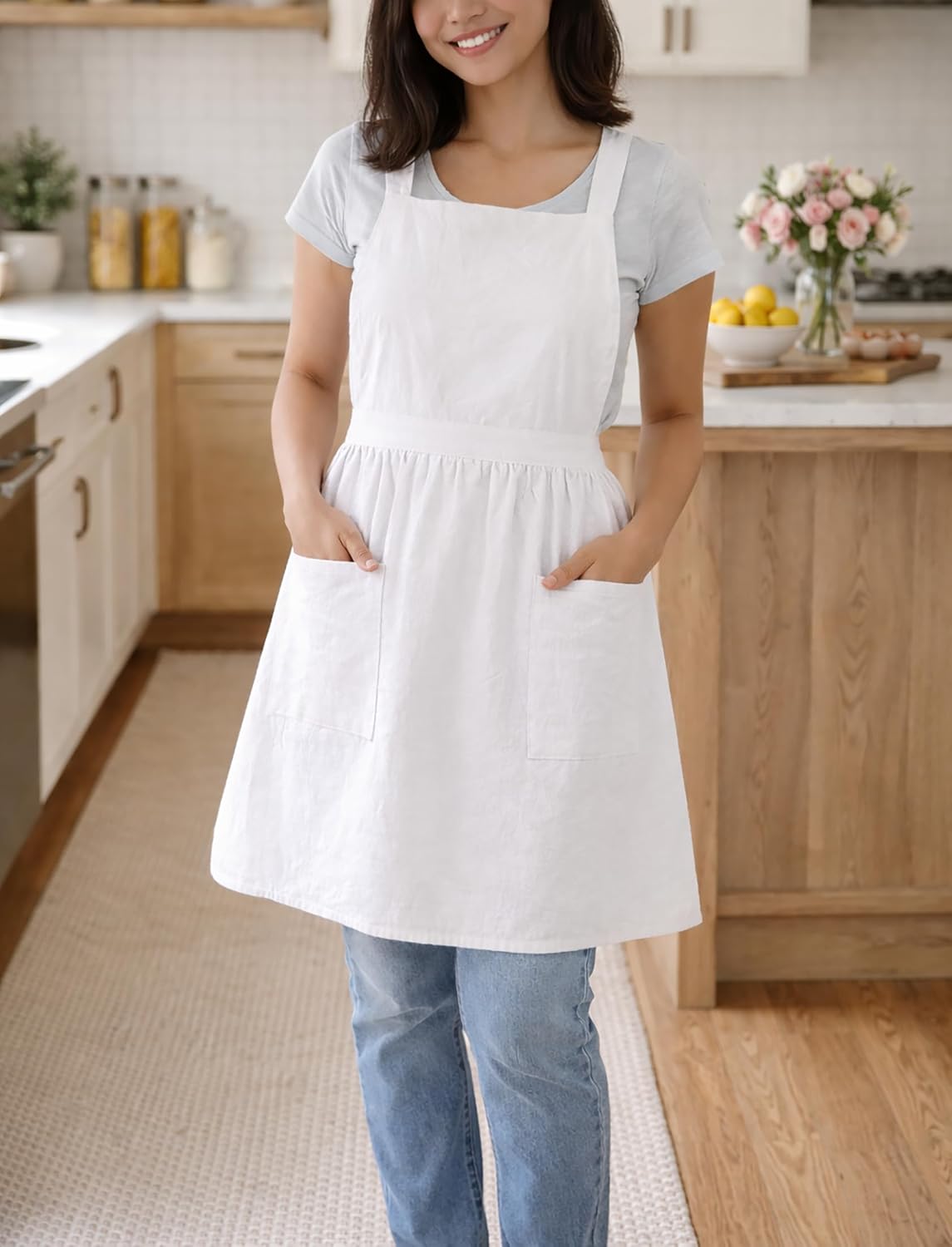 Detalle 2 de Pinknoke Pinafore Apron, Cotton Blend