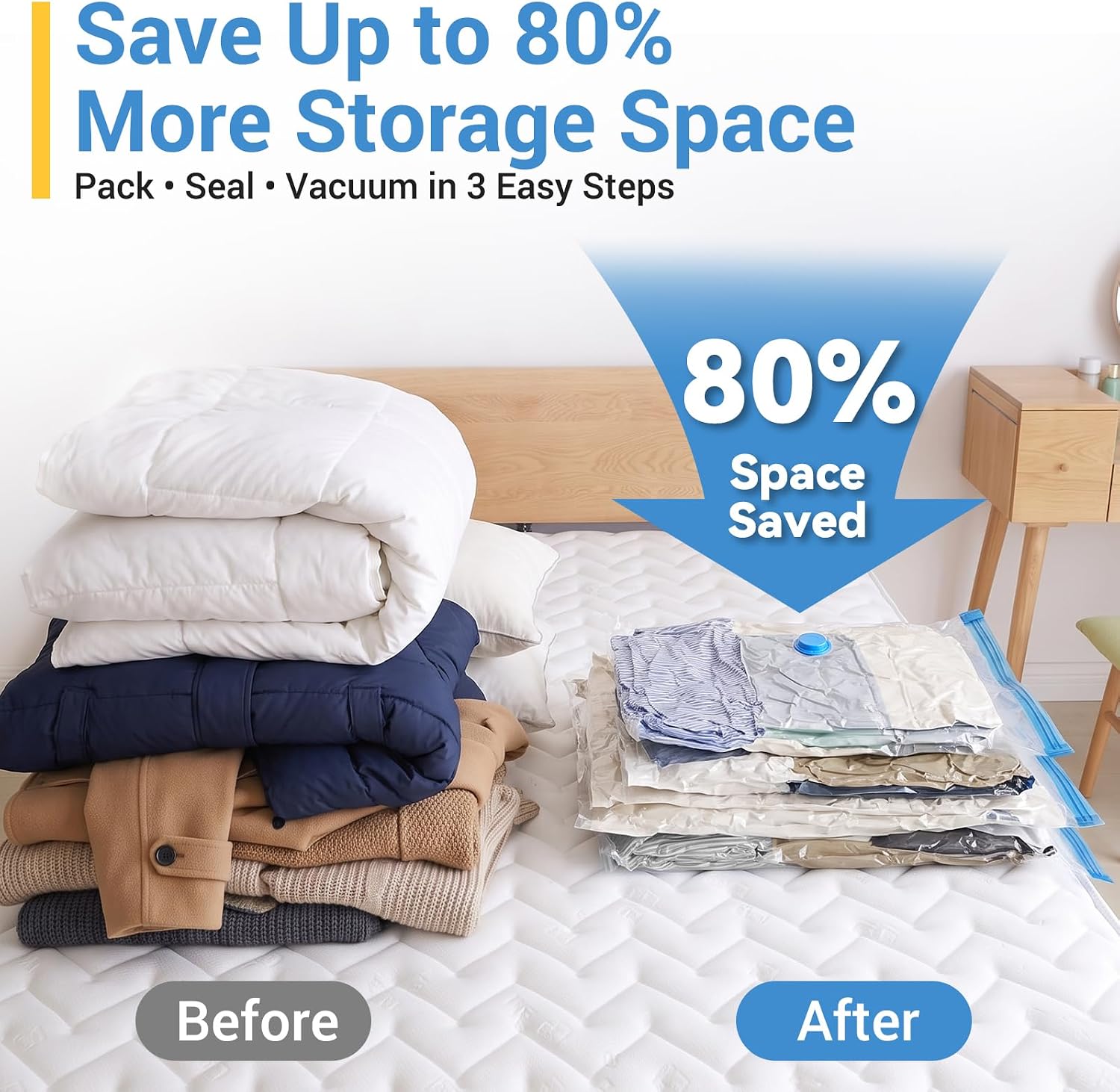 Detalle 2 de Fygrip Vacuum Storage Bags 20 Pack