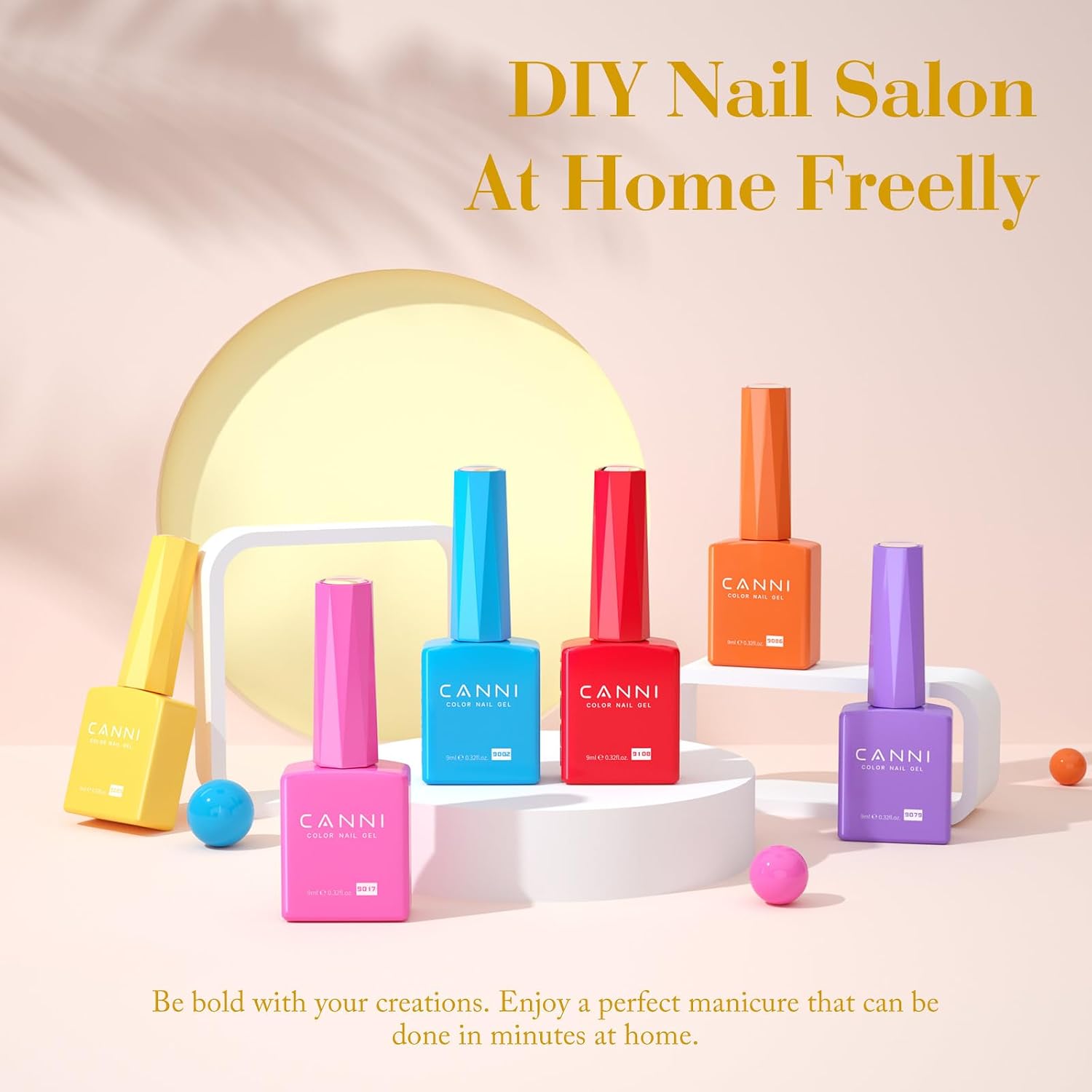 Detalle de CANNI Gel Nail Polish Set, 6 Colors