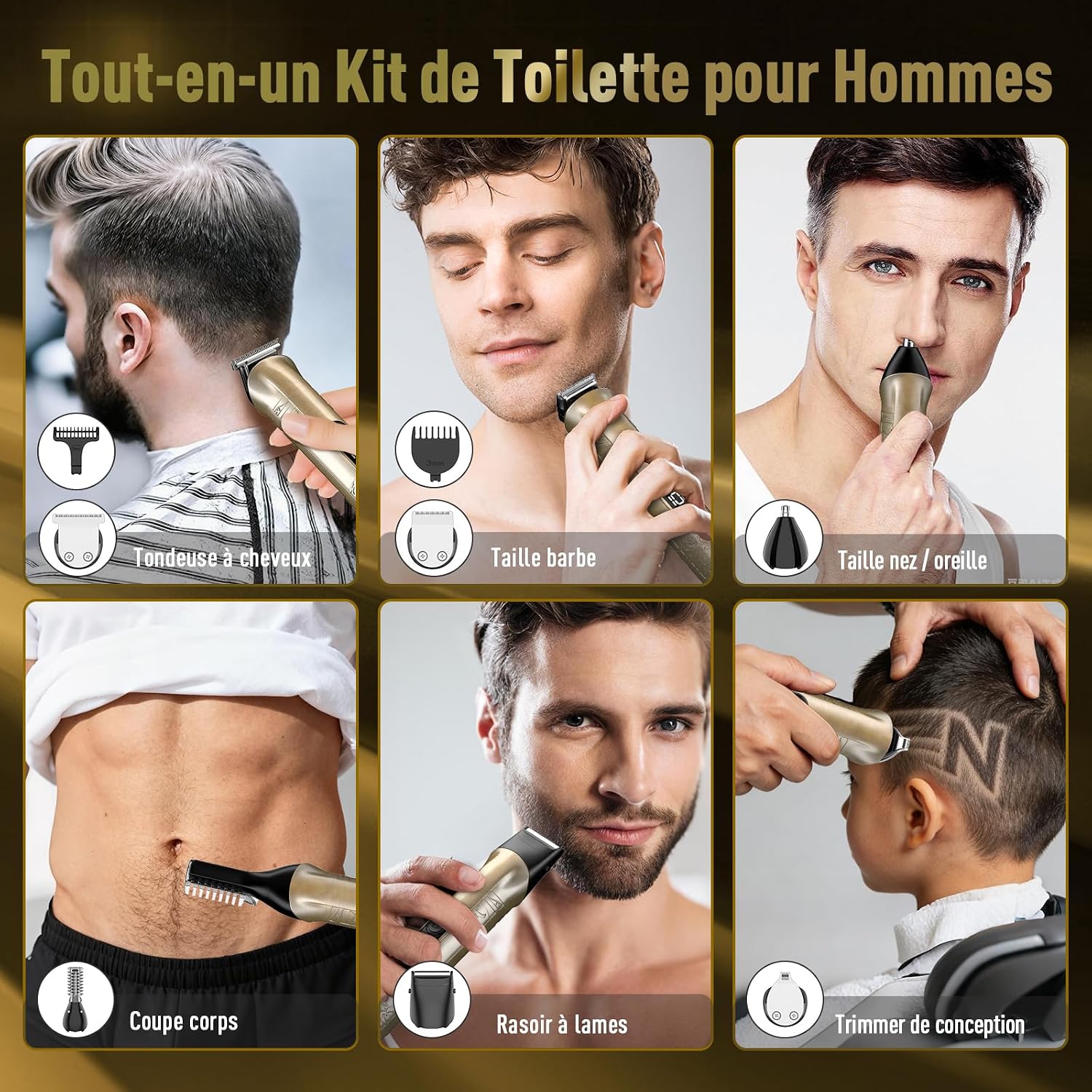 Detalle de Tondeuse cheveux 17-en-1 multifonction ✂