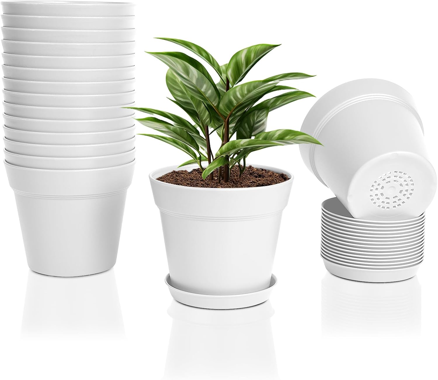 Detalle de FORAGIFT 15cm Plant Pots 16 Pack