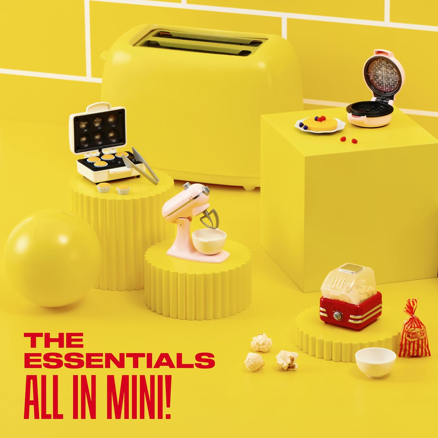 Detalle de Mini Brands Really Works マジッククック キッチンカプセルシリーズ1 カップケーキメーカー&ミキサーセット