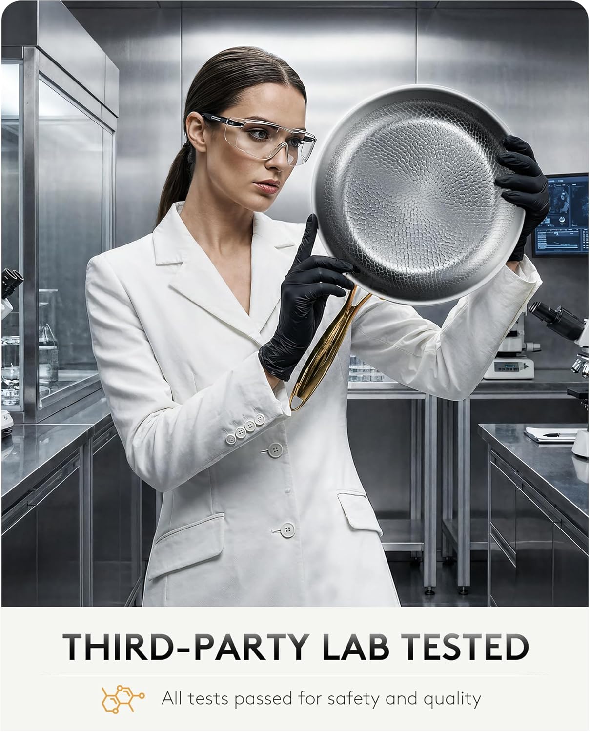 Thumbnail 4 de Titanium Pans for Cooking 12-Inch Pure Tagine Titanium Skillet with Lid (PFAS/PTFE/PFOA-Free)