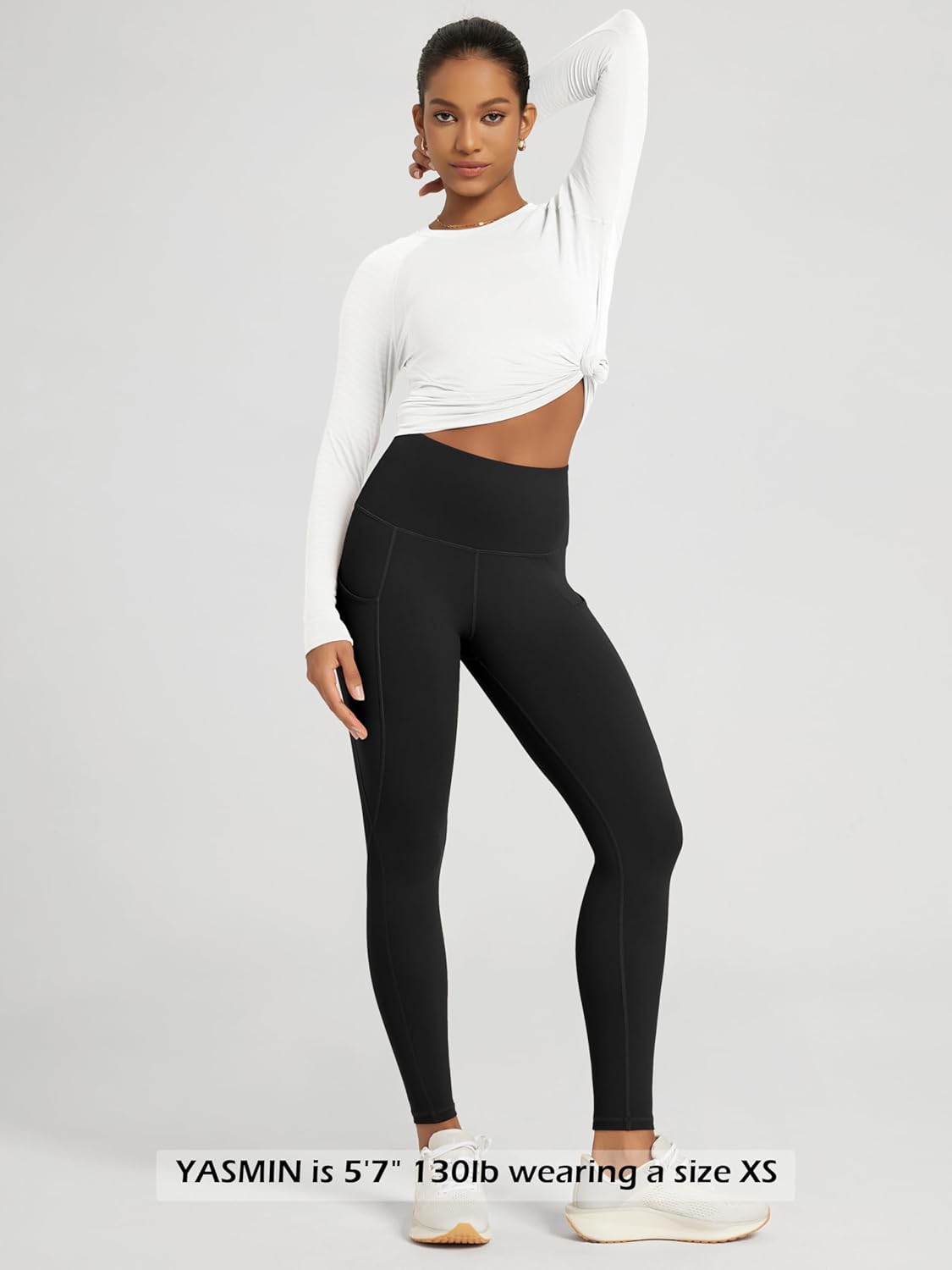 Thumbnail 2 de ODODOS Women’s High-Waisted Yoga Leggings with Pockets (Tummy Control, Non-See-Through)