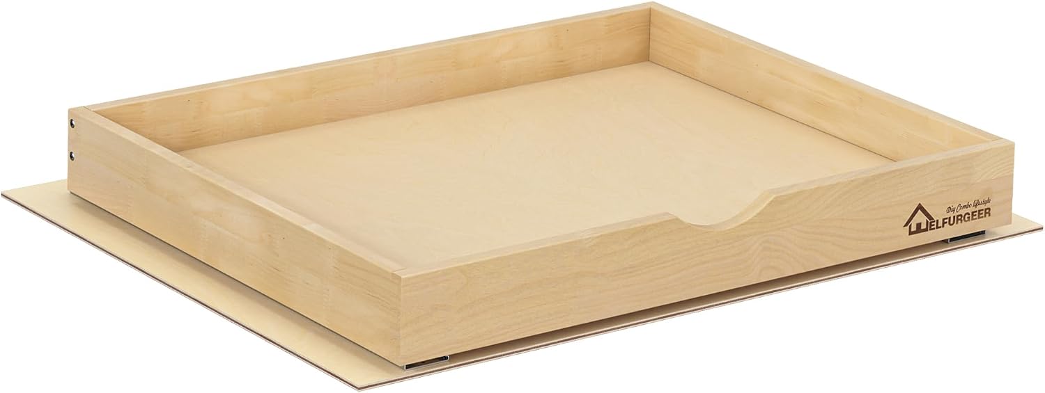Detalle de WelFurGeer 26" Birchwood Pull-Out Cabinet Drawer
