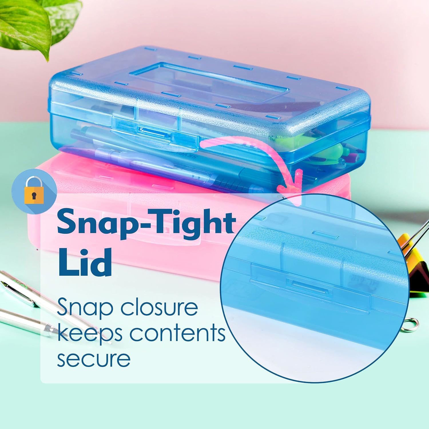 Detalle de Mr. Pen Plastic Pencil Case Box