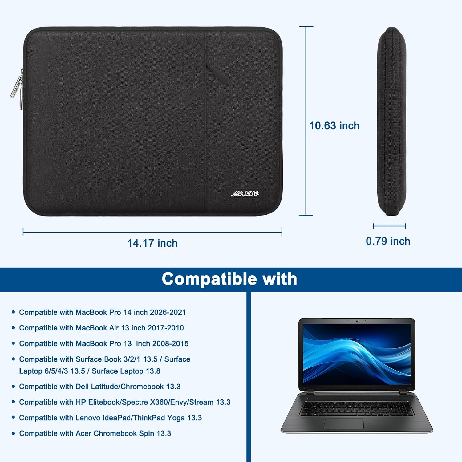Thumbnail 6 de MOSISO 13.3 Inch Laptop Sleeve