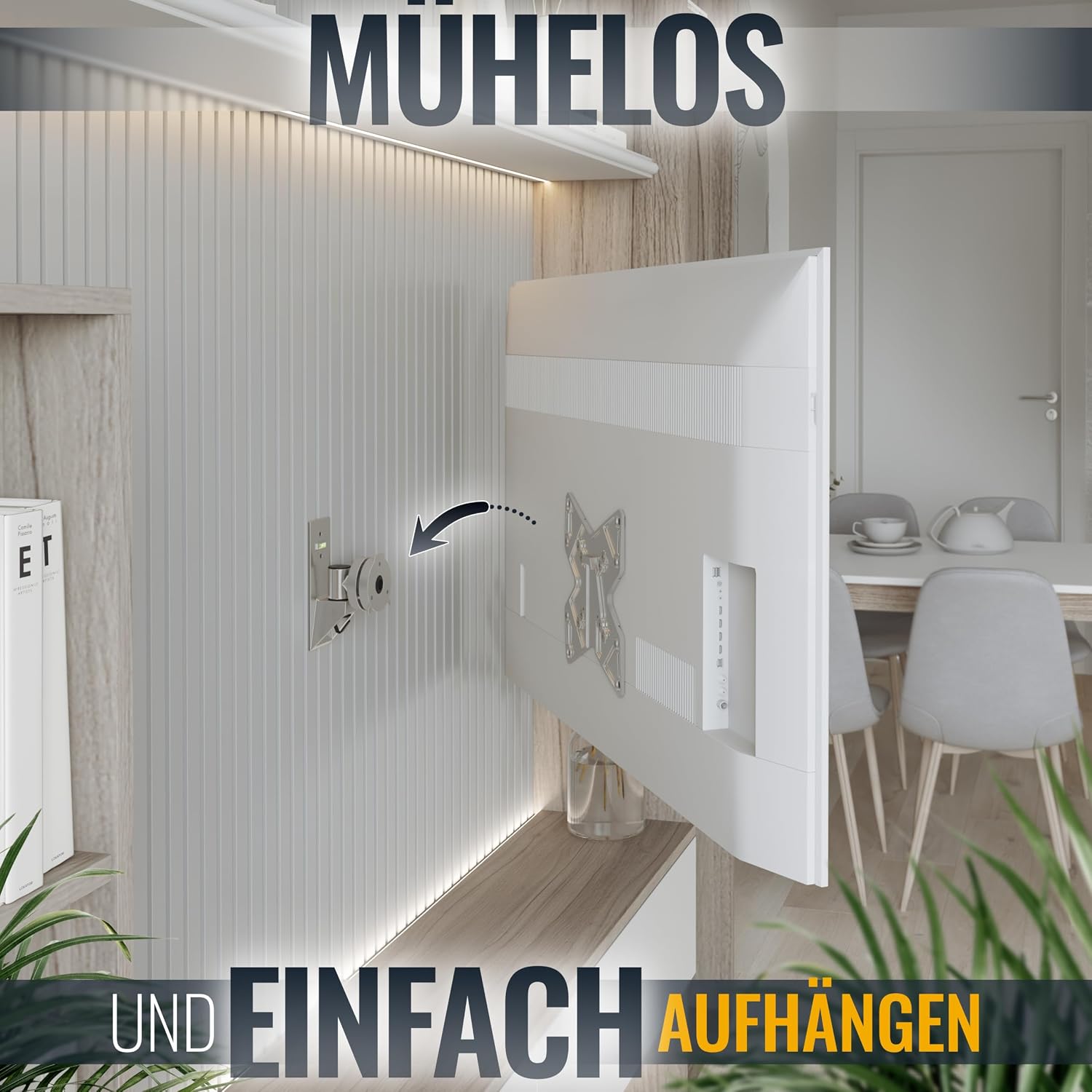 Detalle 2 de RICOO S1522 TV-Wandhalterung für 32-55 Zoll