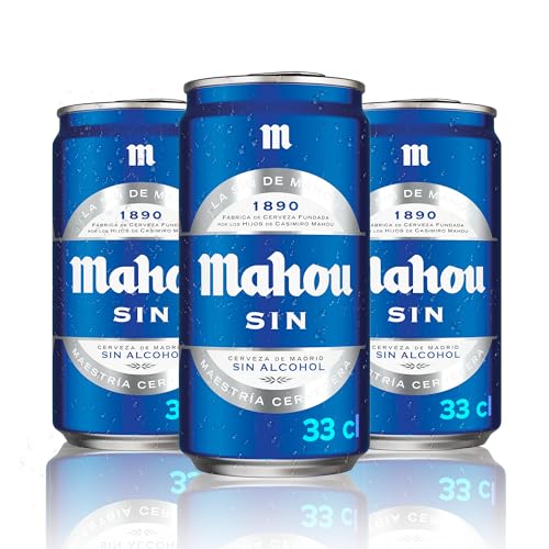 Detalle 2 de Mahou Sin 24×33 cl — Cerveza 0,0% 🍺