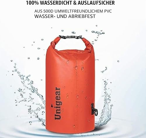 Detalle de Unigear wasserdichte Dry Bag Collection: 2L–40L für Outdoor-Abenteuer