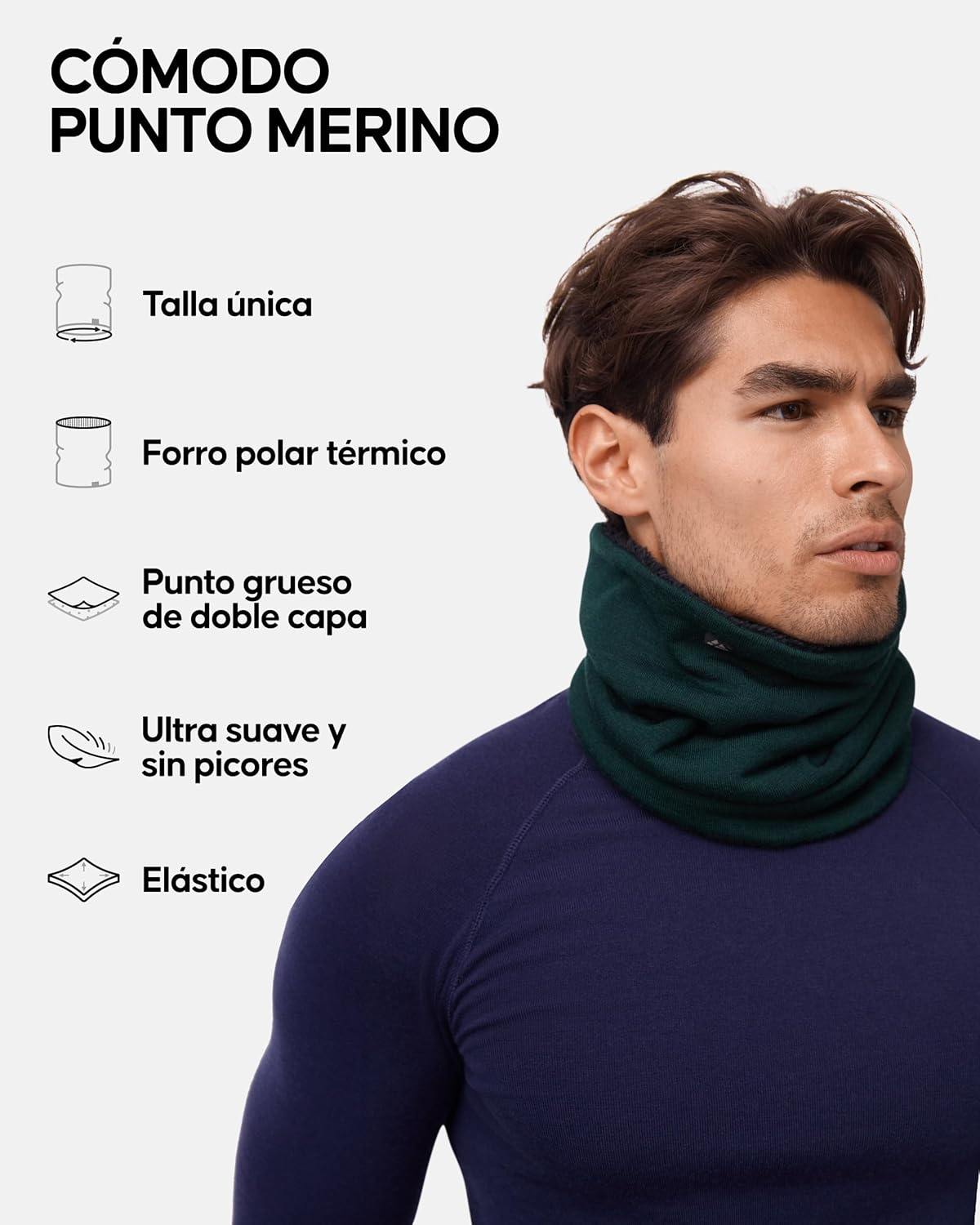 Detalle 2 de Danish Endurance Braga cuello Merino 80/20