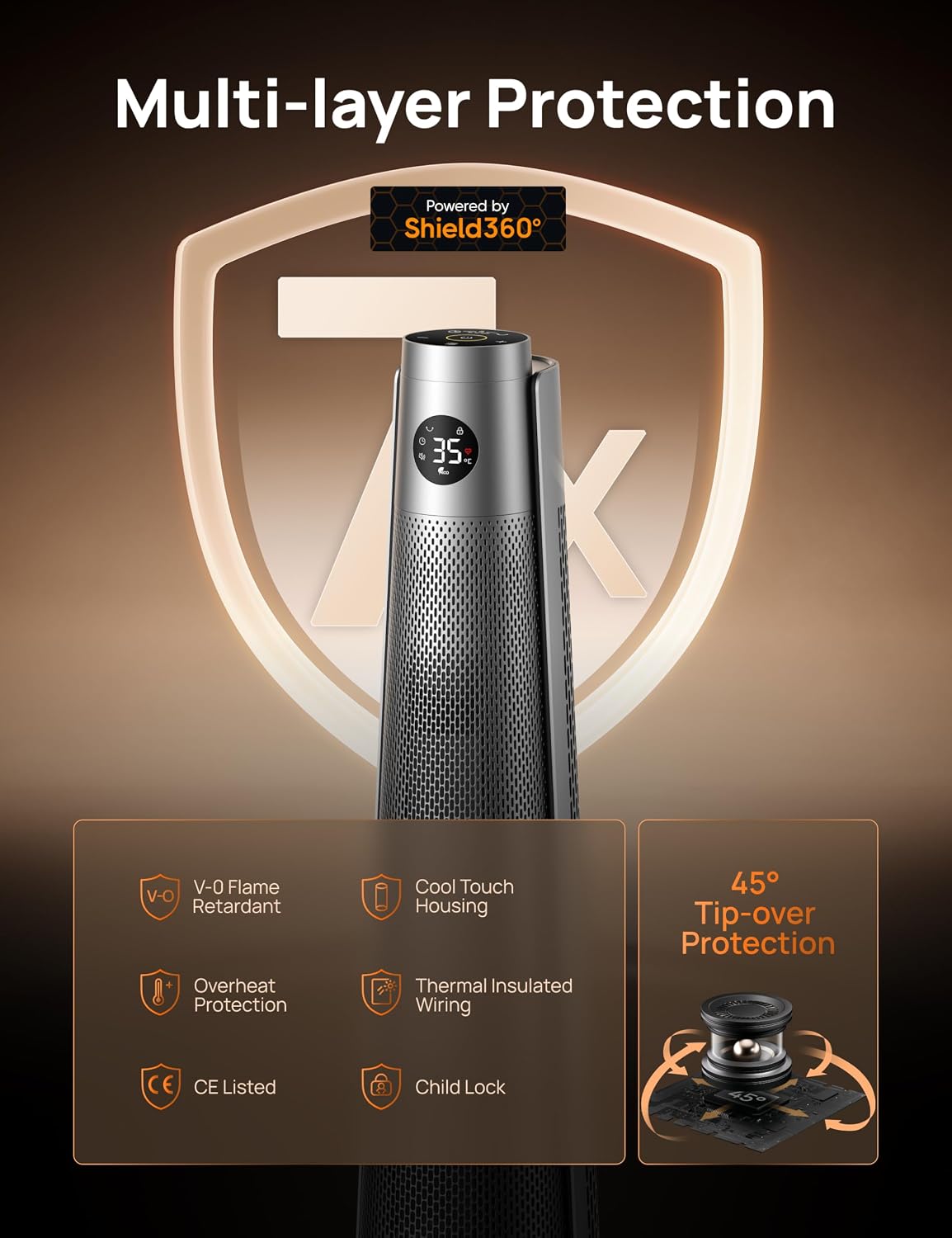 Thumbnail 3 de Dreo 30" Silent Space Heater 25dB