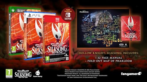 Detalle 2 de Fangamer Hollow Knight: Silksong – jeu PS5 avec carte de Pharloom et manuel