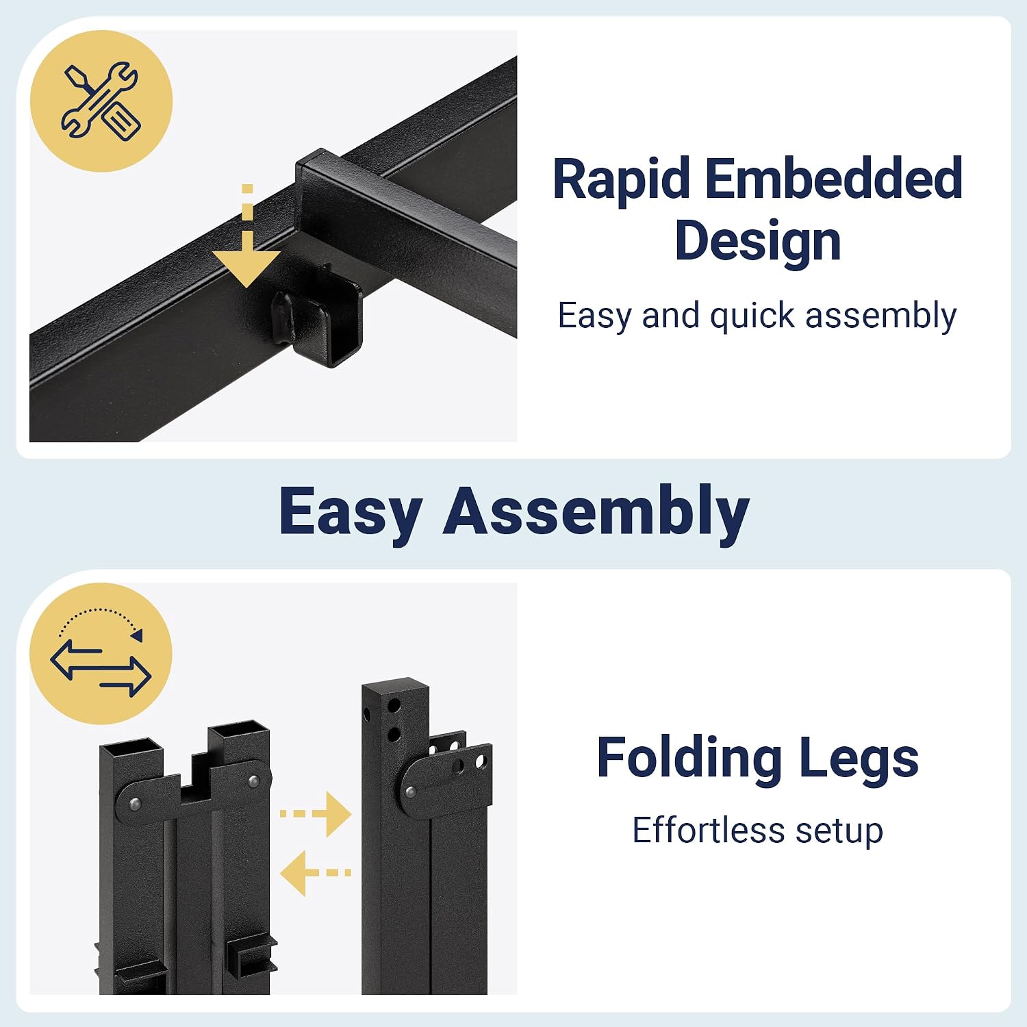 Thumbnail 6 de Allewie Full-Size Metal Bed Frame