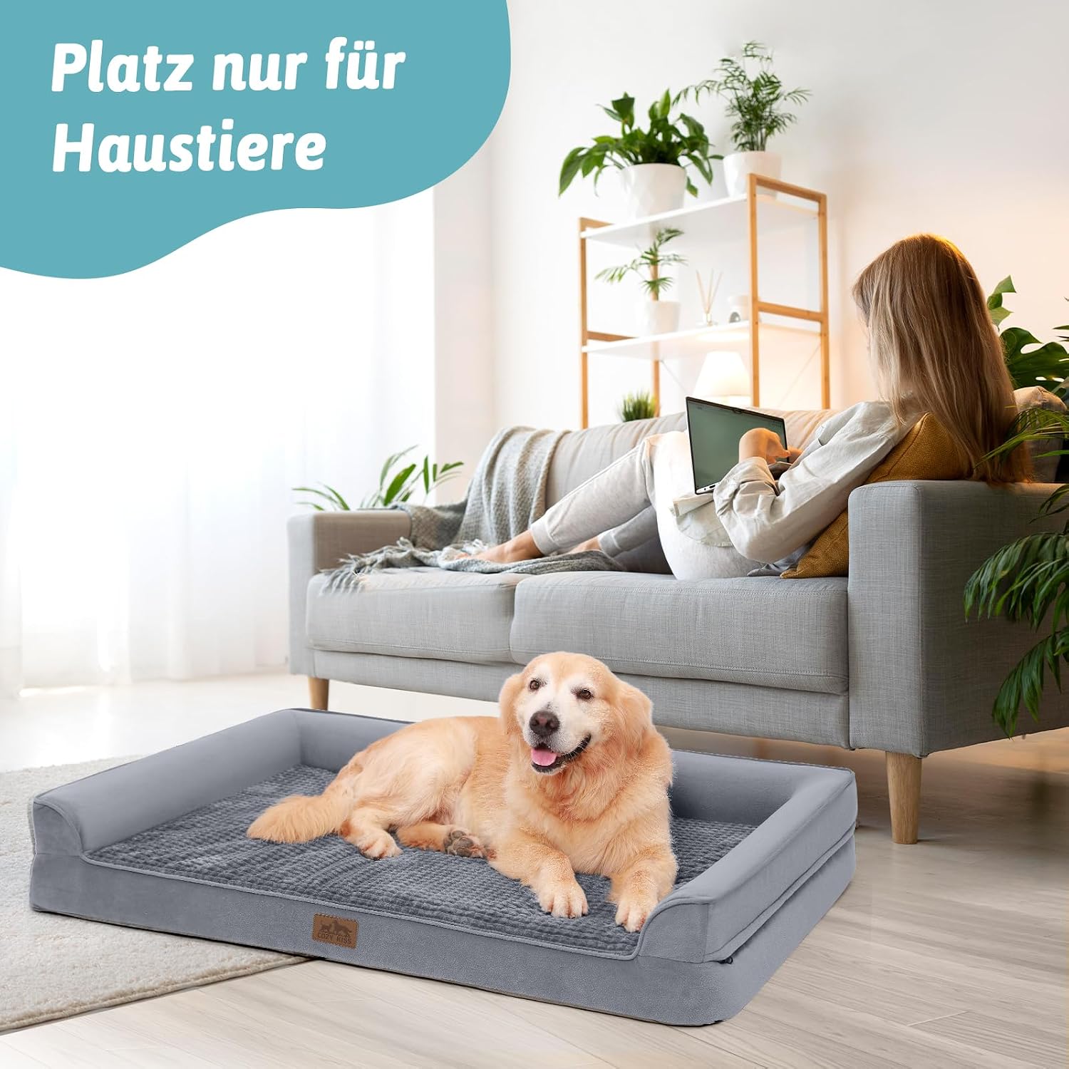Detalle 2 de Orthopädisches Hundebett für große Hunde