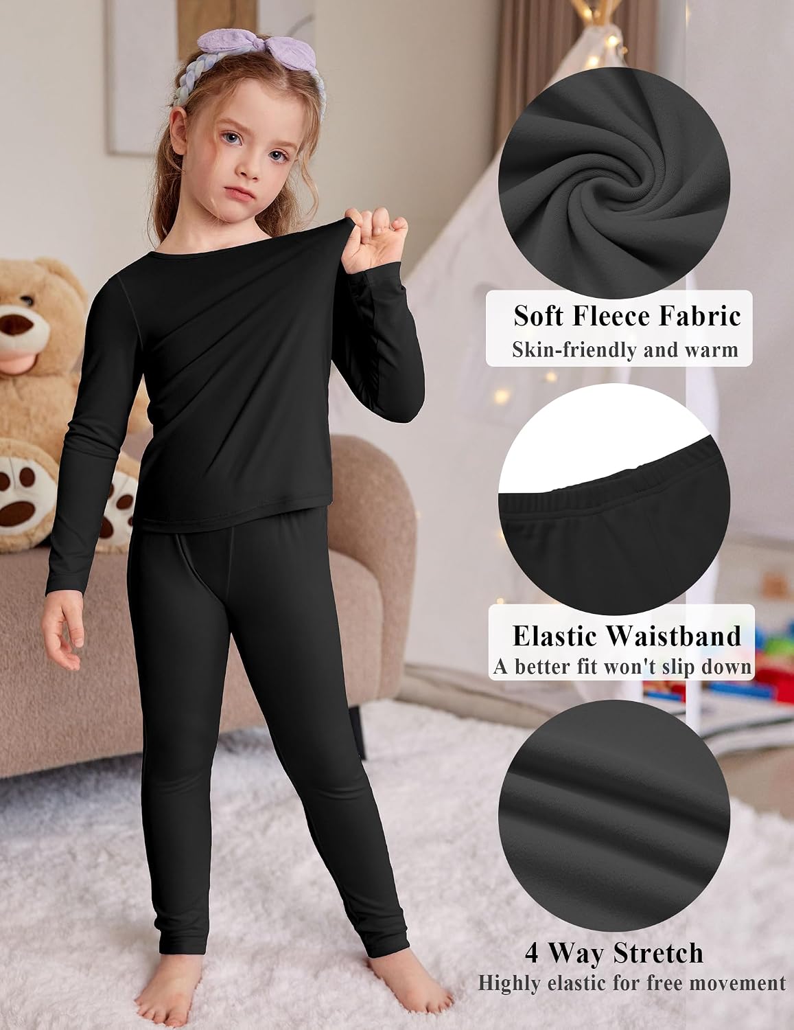 Thumbnail 4 de Arshiner sous-Vêtements Thermiques Filles 5-12 ans