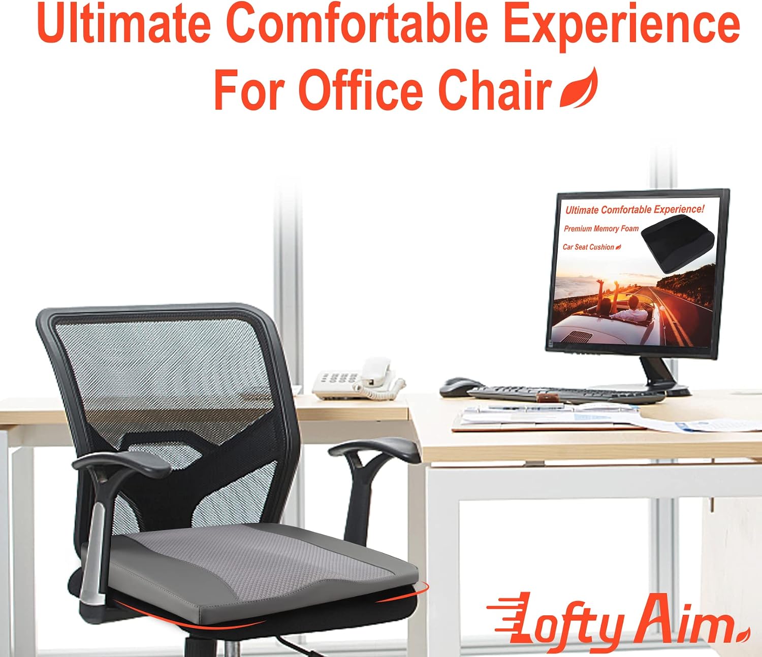 Thumbnail 4 de Lofty Aim Car Seat Cushion, Memory Foam