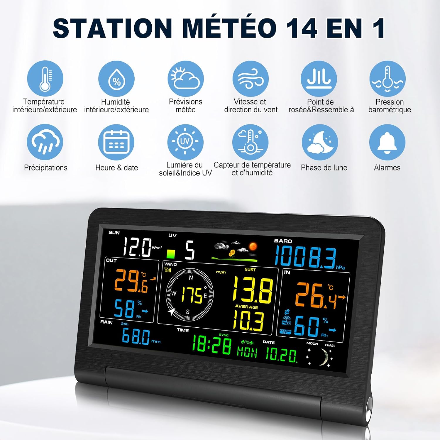 Detalle 2 de Urageuxy Station Météo Connectée 14-en-1
